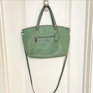 Large Coach Crossbody - Green